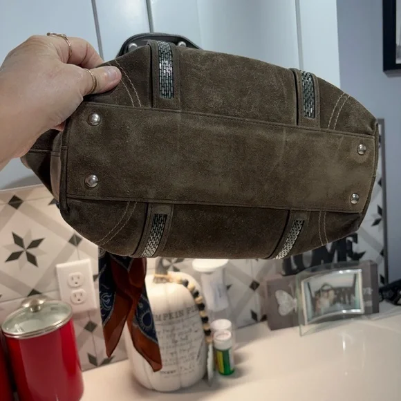 Coach Vintage suede shoulder Bag